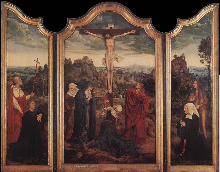Christ on the Cross with Donors